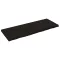 Sötétbarna kezelt tömör tölgyfa fali polc 160 x 60 x (2-6) cm