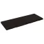 Sötétbarna kezelt tömör tölgyfa fali polc 160 x 60 x (2-6) cm