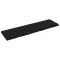 Sötétbarna kezelt tömör tölgyfa fali polc 180 x 50 x (2-6) cm