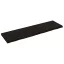 Sötétbarna kezelt tömör tölgyfa fali polc 180 x 50 x (2-6) cm