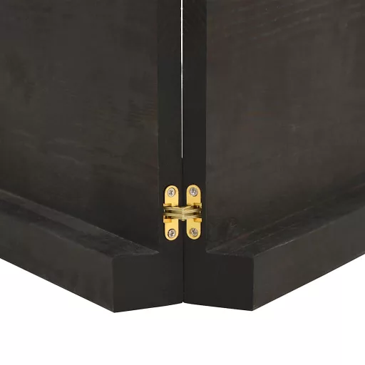 Sötétbarna kezelt tömör tölgyfa fali polc 180 x 50 x (2-6) cm