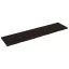 Sötétbarna kezelt tömör tölgyfa fali polc 200 x 50 x (2-4) cm