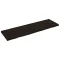Sötétbarna kezelt tömör tölgyfa fali polc 200 x 60 x (2-6) cm
