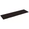 Sötétbarna kezelt tömör tölgyfa fali polc 220 x 60 x (2-4) cm