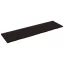 Sötétbarna kezelt tömör tölgyfa fali polc 220 x 60 x (2-4) cm