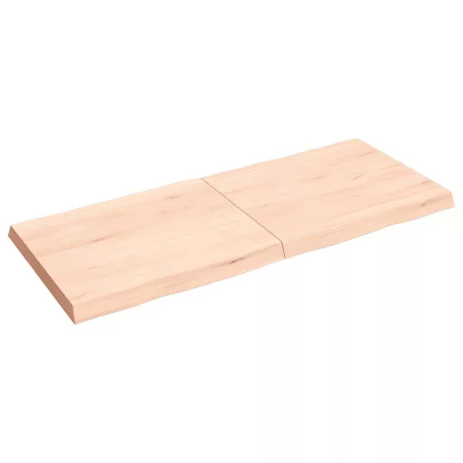 Kezeletlen tömör fa asztallap 140x60x(2-6) cm