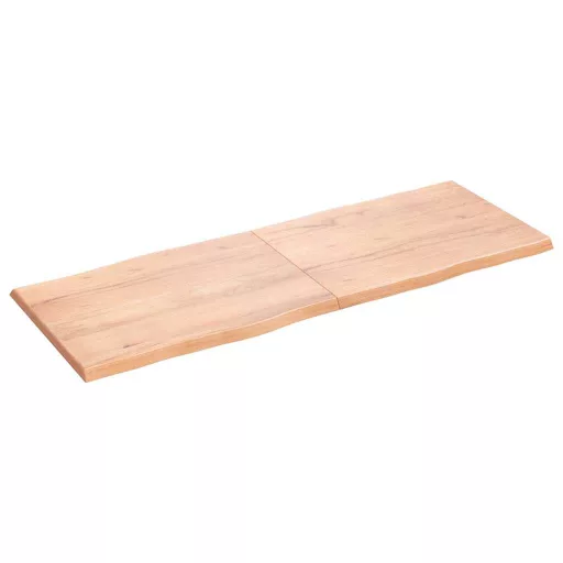 Világosbarna kezelt tömör asztallap 160x60x(2-4) cm