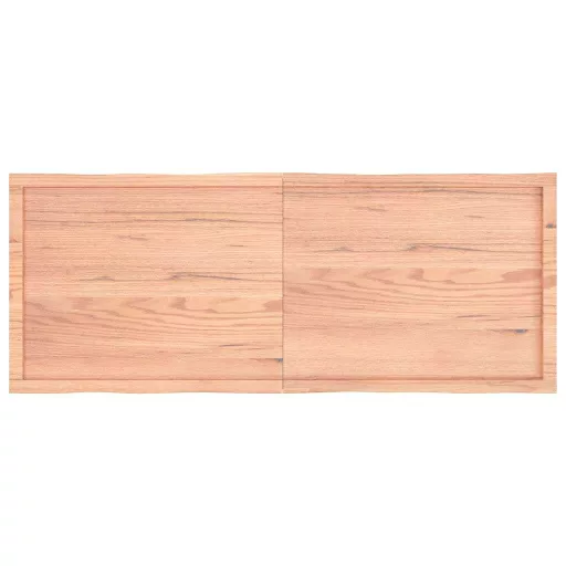 Világosbarna kezelt tömör asztallap 160x60x(2-4) cm