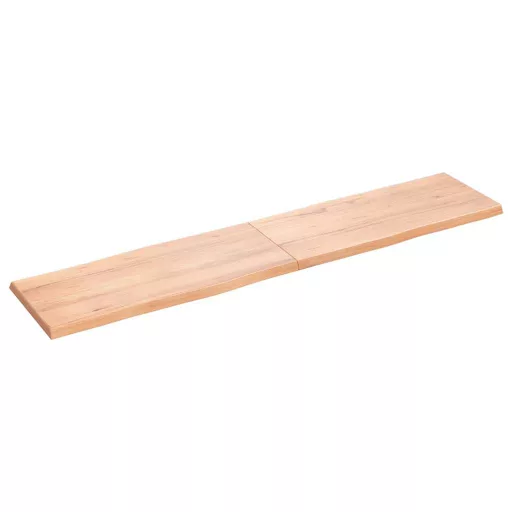 Világosbarna kezelt tömör asztallap 180x40x(2-4) cm