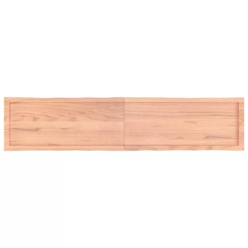 Világosbarna kezelt tömör asztallap 180x40x(2-4) cm