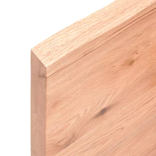 Világosbarna kezelt tömör asztallap 180x40x(2-4) cm
