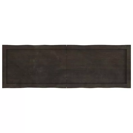 Sötétbarna kezelt tömör asztallap 120x40x(2-4) cm