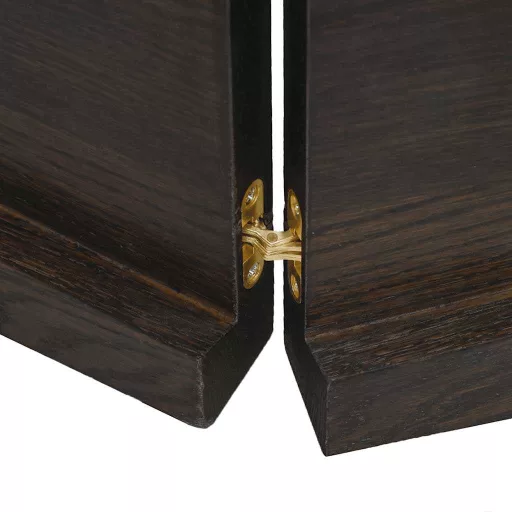 Sötétbarna kezelt tömör asztallap 120x50x(2-4) cm