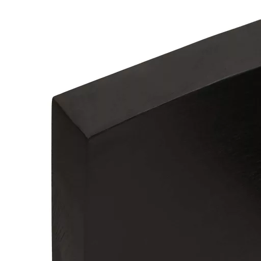 Sötétbarna kezelt tömör asztallap 120x50x(2-6) cm