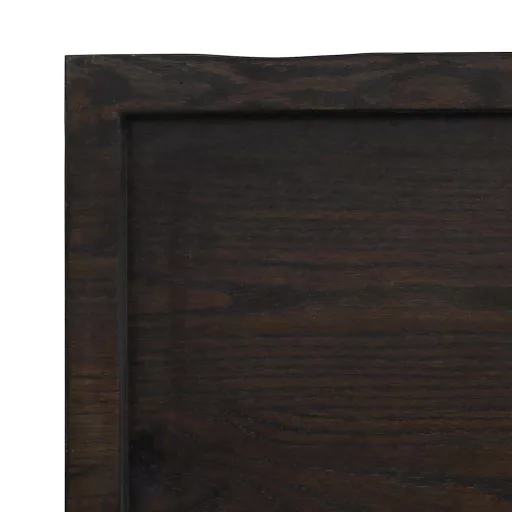 Sötétbarna kezelt tömör asztallap 120x60x(2-4) cm