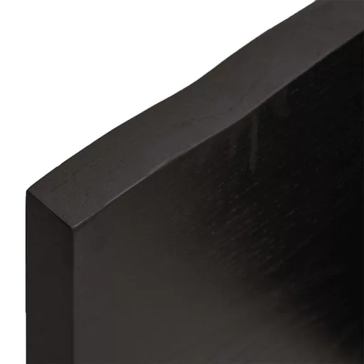 Sötétbarna kezelt tömör asztallap 160x40x(2-4) cm