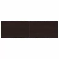 Sötétbarna kezelt tömör asztallap 160x50x(2-4) cm