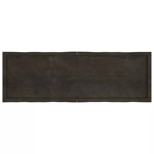 Sötétbarna kezelt tömör asztallap 160x50x(2-4) cm