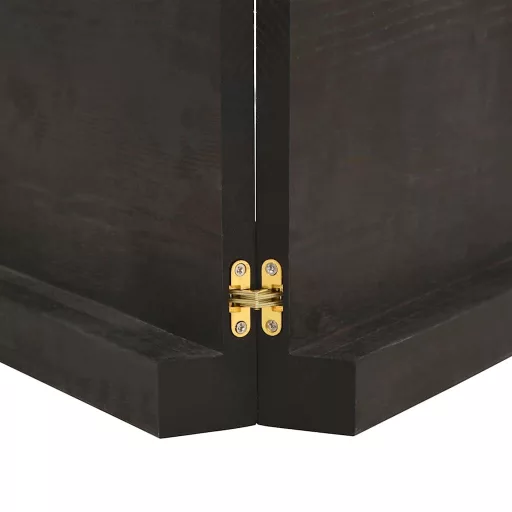 Sötétbarna kezelt tömör asztallap 160x50x(2-6) cm