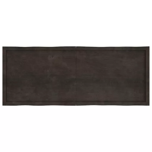 Sötétbarna kezelt tömör asztallap 160x60x(2-6) cm