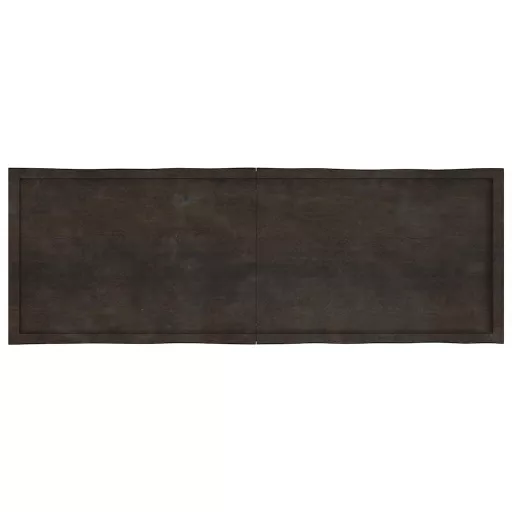 Sötétbarna kezelt tömör asztallap 180x60x(2-6) cm