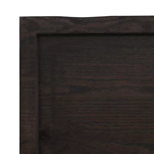 Sötétbarna kezelt tömör asztallap 180x60x(2-6) cm