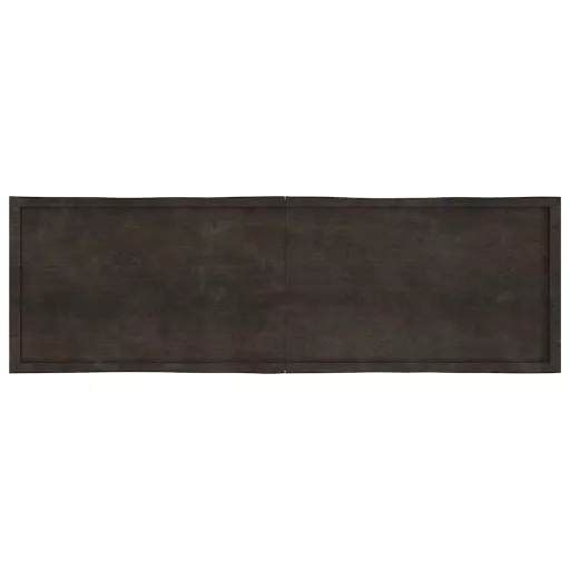 Sötétbarna kezelt tömör asztallap 200x60x(2-6) cm