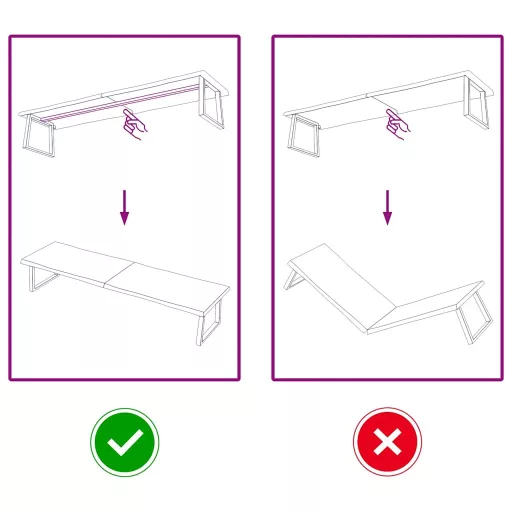 Sötétbarna kezelt tömör asztallap 220x50x(2-4) cm