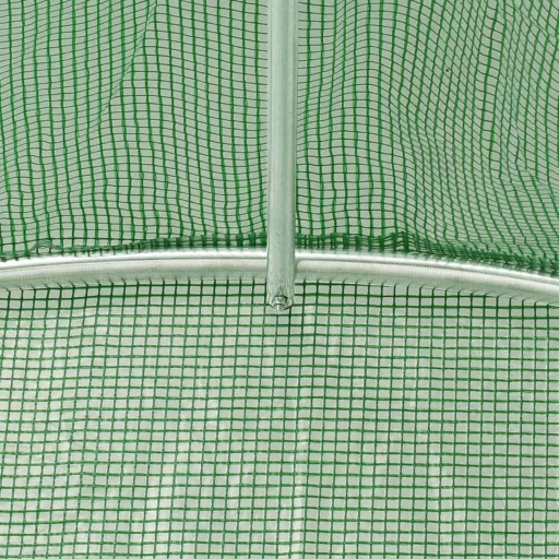 Zöld acélvázas melegház 8 m² 4 x 2 x 2 m