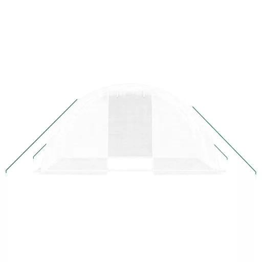 Fehér acélvázas melegház 8 m² 4 x 2 x 2 m