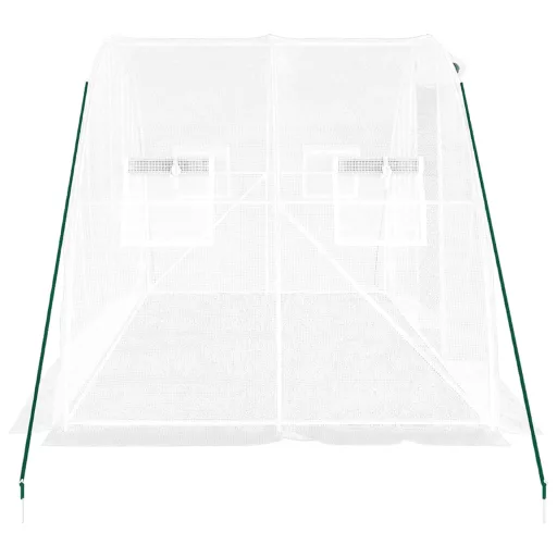 Fehér acélvázas melegház 8 m² 4 x 2 x 2 m