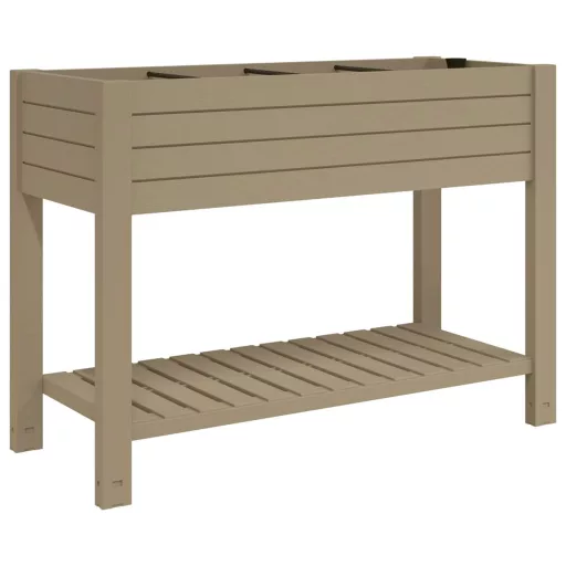 Világosbarna polipropilén magaságyás 110x45x79 cm