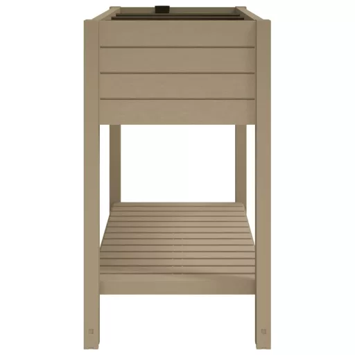 Világosbarna polipropilén magaságyás 110x45x79 cm