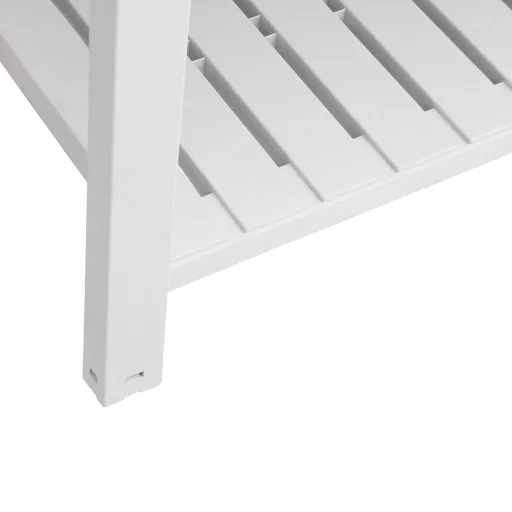 Fehér polipropilén magaságyás 110x45x79 cm