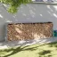 Világosszürke horganyzott acél fatörzstartó 300 x 45 x 100 cm