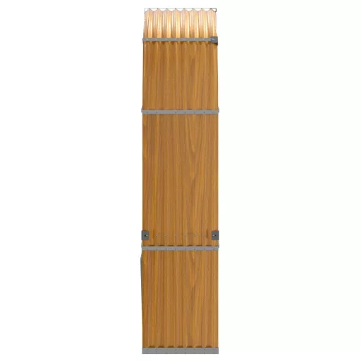 Fautánzatú horganyzott acél rönktartó 120 x 45 x 210 cm