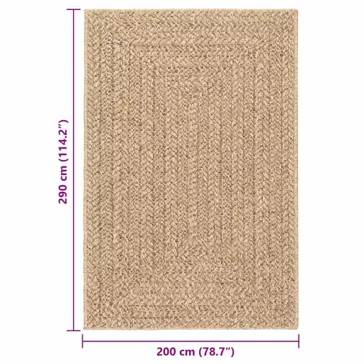 ZIZUR juta hatású beltéri és kültéri szőnyeg 200 x 290 cm