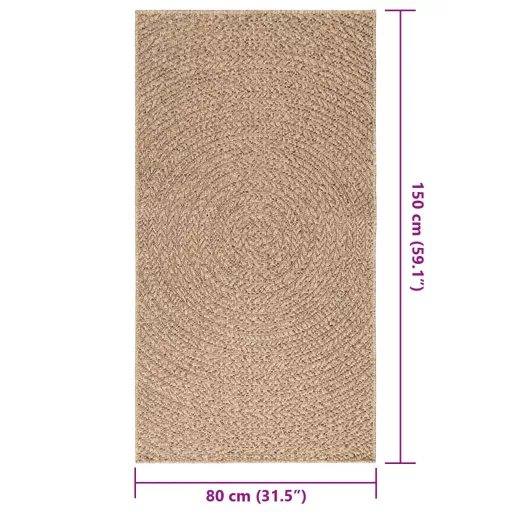 ZIZUR juta hatású beltéri és kültéri szőnyeg 80 x 150 cm
