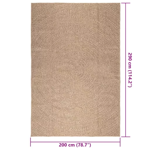 ZIZUR juta hatású beltéri és kültéri szőnyeg 200 x 290 cm