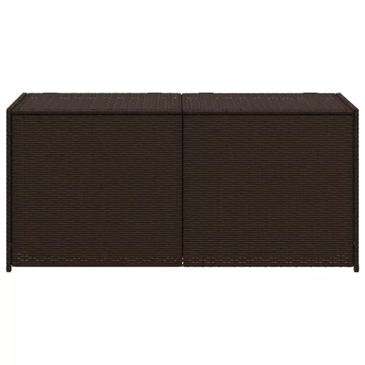 Barna polyrattan kerti tárolóláda 283 L