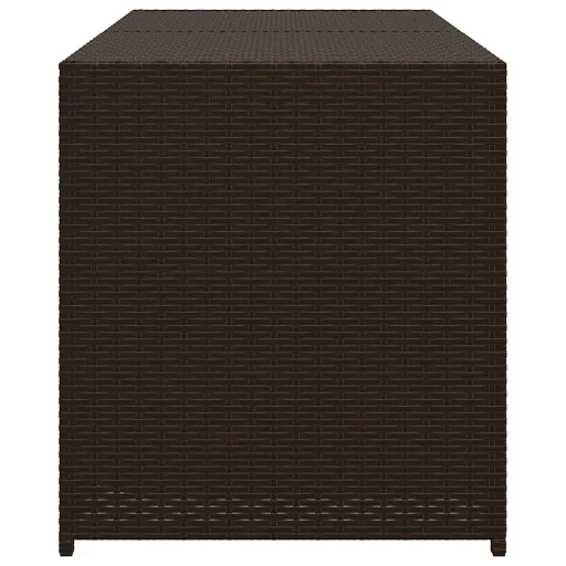 Barna polyrattan kerti tárolóláda 283 L