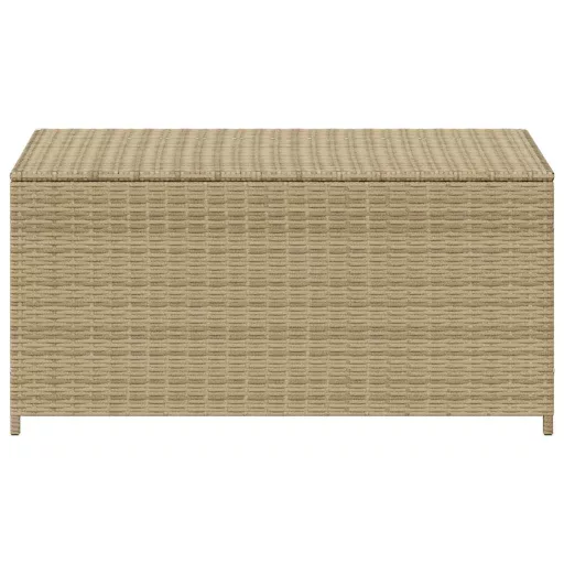 Vegyes bézs polyrattan kerti tárolóláda 190 L