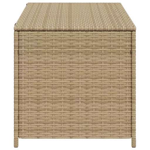 Vegyes bézs polyrattan kerti tárolóláda 190 L