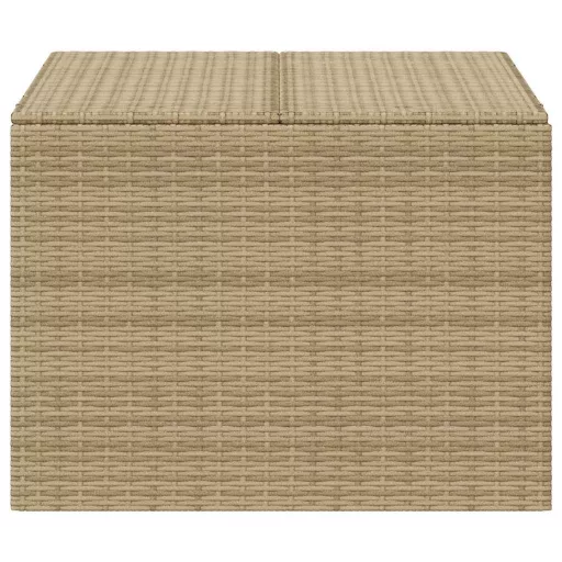 Vegyes bézs polyrattan kerti tárolóláda 291 L