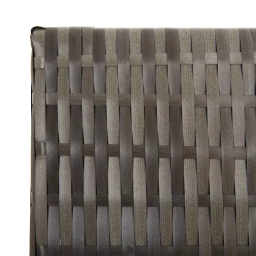 Szürke 6-paneles polyrattan térelválasztó