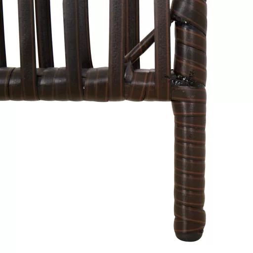 Szürke 4 paneles polyrattan térelválasztó