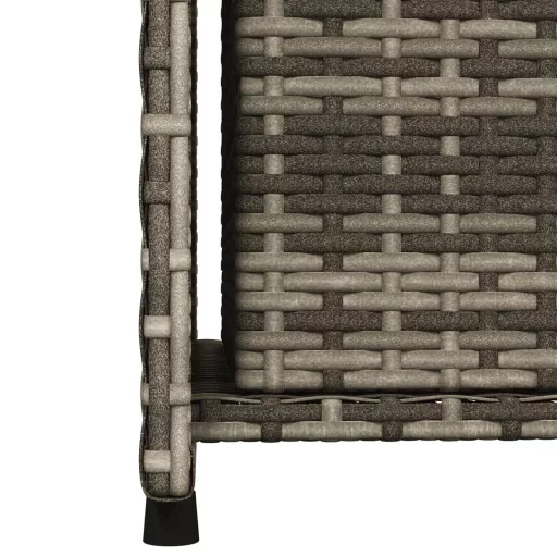 Szürke polyrattan kerti tárolószekrény 50 x 55 x 115 cm