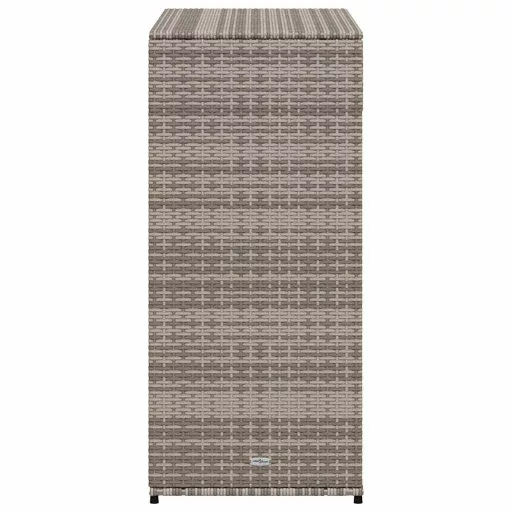 Szürke polyrattan kerti tárolószekrény 105 x 55 x 113 cm