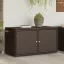 Barna polyrattan kerti tárolószekrény 110 x 55 x 60,5 cm