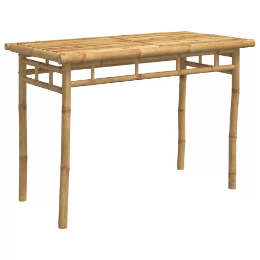 Bambusz kerti étkezőasztal 110 x 55 x 75 cm